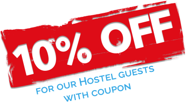 10% off on our tours for hostel guests!